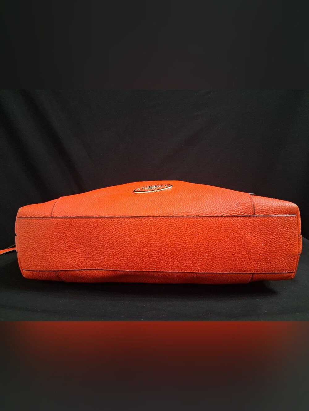 Coach Scout Hobo Purse Orange Pebble Leather W/ Pebble Leather Orange Wristlet - Picture 3 of 16